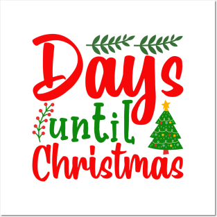 Days until Christmas Posters and Art